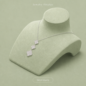 Expositor de joyería de microfibra de terciopelo personalizado de la marca WEIMEI para anillos, collares y pendientes, para mostrador de tienda o escaparate. - Product Image 4
