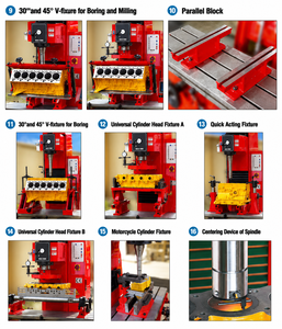 BM160 Máquina Industrial Vertical de Mandrilado y Fresado de Precisión para Cilindros, Bloques de Motor y Camisas de <span class=keywords><strong>Cilindro</strong></span> - Product Image 2