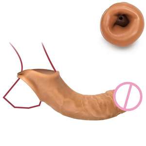 Wiederverwendbare vibrierende Flüssigsilikon-Penishüllen Männerkondome Bestseller - Product Image 2