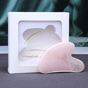 Set di Rulli Gua Sha in Quarzo <span class=keywords><strong>Rosa</strong></span> Naturale, Anti-Rughe e Anti-Gonfiore, Lifting Viso, Logo Personalizzato OEM, Bellezza Facciale - Product Image 4