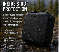 Sac de protection Starlink Mini Dish en PVC rigide et coque EVA, antichoc, étanche, compatible avec les grandes batteries externes, anti-poussière, prêt pour le voyage