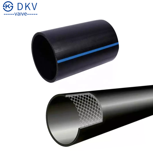 DKV Plastic Steel Wire Mesh Skeleton PE Composite Pipe Steel Wire Reinforced Polyethylene HDPE Composite Pipe for Water Supply