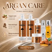 Offre Spéciale : Kit de Soins Capillaires Hydratant en Profondeur, Naturel et Nourrissant, Lissant, à l'Huile d'Argan Bio – Shampooing et Après-Shampooing