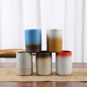 Tazza da Caffè in Ceramica Stile Nordico Retrò da 225ml, Design Creativo in Ceramica Grezza ad Alta Capacità per Tè e Caffè - Product Image 1