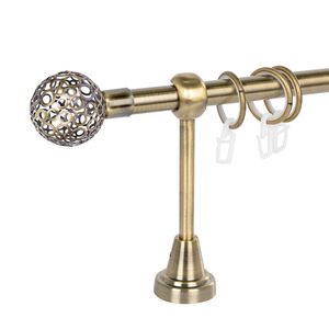 Embouts de tringle à rideau en forme d'étoile en métal chromé, accessoires de rideau neufs, support en fer pour toutes les saisons - Product Image 4