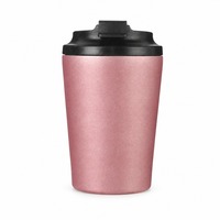 Tasse à café isotherme portable en acier inoxydable 304 avec couvercle rabattable, gobelet de voyage, mug de voiture – Vente en gros