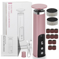 HY84 Appareil électrique pour éliminer les callosités des pieds, lime à ongles électrique, machine de pédicure rechargeable, élimine les peaux mortes, coupe-callosités pour les pieds