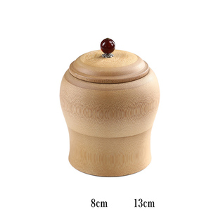 กล่องเก็บชาแกะสลักด้วยมือทำจากไม้ไผ่บรรจุชาแบบปิดผนึก - Product Image 1