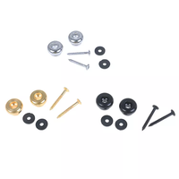 Boutons de sangle de guitare chromés, goupilles de fixation métalliques pour pièces de guitare