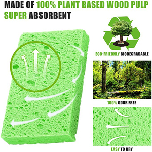ESUN nhiều màu sinh thái thân thiện cocina nén cellulose ma thuật nhà bếp món ăn rửa limpieza làm sạch miếng bọt biển cung cấp vải - Product Image 2