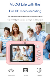 Neues Design 2,3 Zoll HD-Bildschirm Dual-Linsen CCD-Sensor und Tragbare Digitalkamera für Kinder zum Fotografieren Lernen - Product Image 5
