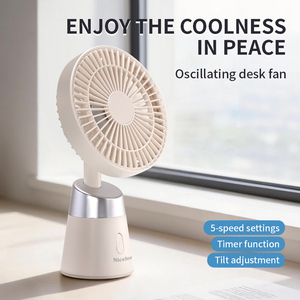 <span class=keywords><strong>Ventilador</strong></span> <span class=keywords><strong>de</strong></span> <span class=keywords><strong>Mesa</strong></span> Portátil Mini con Rotación Automática y Oscilación, 5 Velocidades Ajustables, Alimentación USB, Función <span class=keywords><strong>de</strong></span> Temporizador, Gran Venta 2026 - Product Image 6