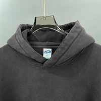 YKH 370GSM logotipo personalizado lavado ácido desgastado de gran tamaño de alta calidad Boxy sudaderas con capucha peso pesado Fleece Vintage Sudadera con capucha para hombre