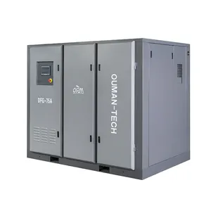 ORM Factory Supply Good Quality For Wholesale 75hp 55 Kw Oil Type Cheap Rotary Air Compressors Inverter