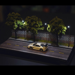 صندوق عرض لوقوف السيارات مقياس صغير نموذج ديوراما صناديق تخزين السيارات الغبار دييكاست مرآب السيارات منظم واقية - Product Image 2