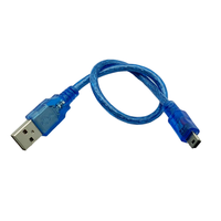Cable de extensión Mini 5P A macho a USB 2,0 B macho adaptador de cable de carga y sincronización de datos profesional para equipos industriales