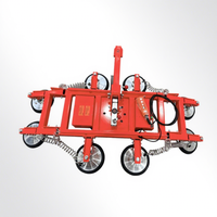 Ventouses réglables portables de 800 kg pour verre courbé, ajustement parfait pour verre plié, levage sécurisé, compatibles avec le verre plat et courbé