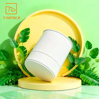 Boîte de conserve Matcha de qualité alimentaire Boîte à thé cylindrique avec couvercle à vis Boîte à café imprimée personnalisée