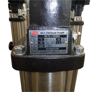 Bomba Centrífuga Vertical Multietapa de 3 Etapas con Impulsor de 200T, Fabricante OEM, CDL200-30 CR200-30, para Tratamiento de Agua Potable - Product Image 6