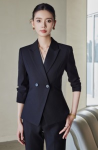 Traje Formal para Cajero de Banco, Combinación de Colores Calmos, <span class=keywords><strong>Blazer</strong></span> Formal, Traje de Poliéster de Alta Densidad, Uniforme de Recepción para Hotel - Product Image 3