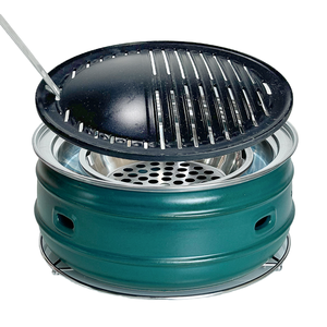 Ranhuo Fashioned <strong>Table</strong> <strong>Top</strong> BBQ Grill Commercial Charcoal <strong>Barbecue</strong> with Plate or Net for Outdoor Indoor BBQ - Product Image 1