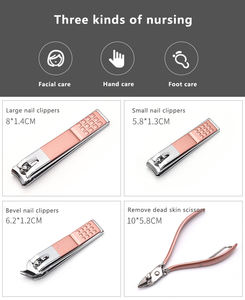 ชุดทำเล็บมือเล็บเท้าแบบมืออาชีพกรรไกรตัดเล็บสแตนเลส16อิน1สำหรับดูแลเล็บเท้าและหนังกำพร้าพร้อมโลโก้ที่กำหนดเอง - Product Image 2