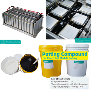 Compuesto de Silicona Líquida de Dos Componentes Hanast 1:1 RTV 2, Retardante de Llama, Baja Viscosidad, No Corrosivo, Impermeable al Cobre - Product Image 2