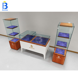 Led ánh sáng treo tường kính đồ trang sức đồng hồ hiển thị tủ đồ nội thất bằng gỗ cho thiết kế nội thất <span class=keywords><strong>Showcase</strong></span> cho cửa hàng đồ nội thất - Product Image 4