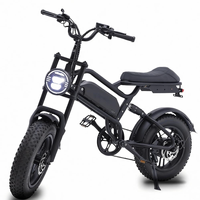 Vélo de montagne électrique pliable à moteur central en acier haute teneur en carbone de 16 pouces, moteur arrière sans balais de 500 W, batterie au lithium 48 V 10,5 Ah
