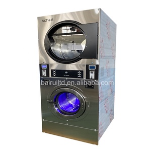 Lave-linge et sèche-linge 2-en-1 superposés pour blanchisserie, faciles à utiliser - Product Image 5