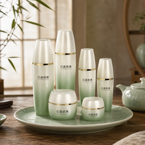 Bouteilles <span class=keywords><strong>de</strong></span> parfum en verre violet Spindle avec couvercles, pots <span class=keywords><strong>de</strong></span> crème pour soins <span class=keywords><strong>de</strong></span> la peau 120ml 100ml 40ml 30ml 50g 30g, emballage vide - Product Image 6