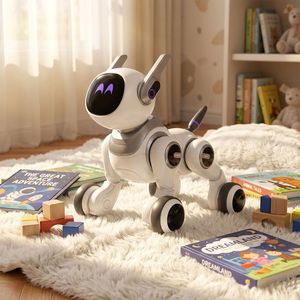 Perro Robot Inteligente con IA, Funciones de Chat por Voz y Pantalla LCD Dinámica que Puede Mostrar Expresiones Faciales - Product Image 1