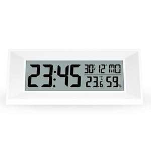 <b>Digital</b> Alarm <b>Clock</b> Electric Temperature Humidity Meter Outdoor Snooze Calendar <b>Digital</b> Wall <b>Clock</b> Home Decoration Luxury - Product Image 2