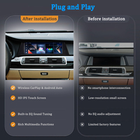 Système Linux pour voiture compatible Android Auto BMW Série 5 GT F07 Carplay Navigation Lecteur vidéo 10,25 pouces 2010-2017 LELV