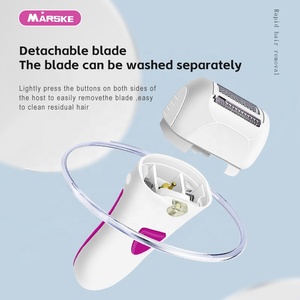 Depiladora multifuncional MARSKE para mujer, recortadora de depilación con pilas, función de masaje, depiladora de pinzas para uso doméstico - Product Image 4