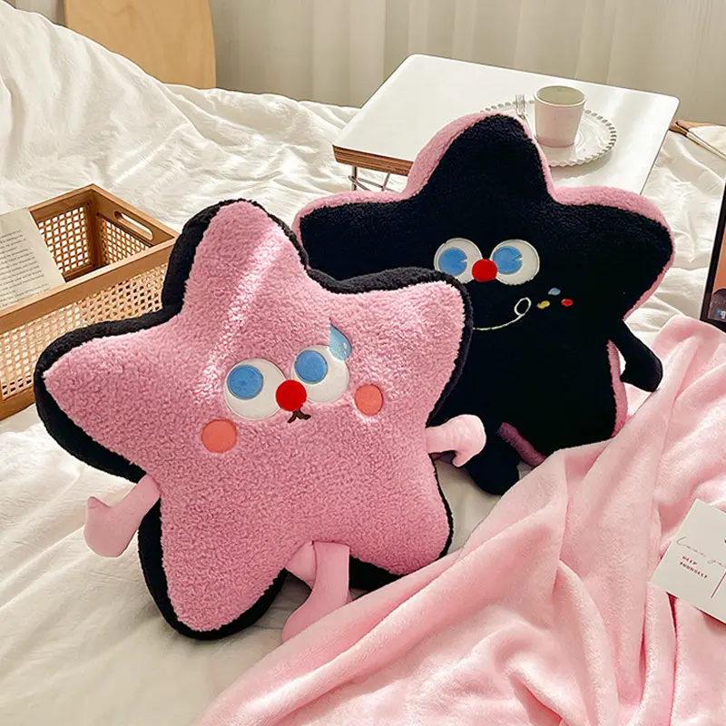 Peluche a forma di stella colorata con cuscino morbido con Design carino