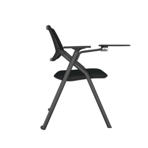 Chaise de formation ergonomique moderne avec <span class=keywords><strong>tablette</strong></span> d'écriture pivotante, chaise de bureau pliable en maille avec accoudoirs pour étudiants, salles de classe et salles de réunion - Product Image 3