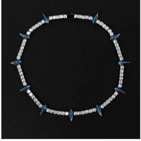 Collier Panthère Noire en Moissanite Glacée pour Hommes Argent 925 Plaqué Or 18K Moissanite VVS Bijoux de Chaîne de Luxe Hip Hop