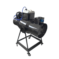Machine à neige artificielle MOKE 2500W, grande canon à neige électrique avec contrôle électronique et flight case pour Noël, scène, fête, événement