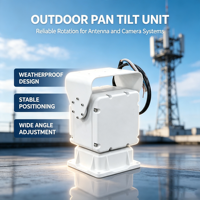 Unité de Pan-Tilt Professionnelle Motorisée à 2 Axes, Positionneur à Rotation 360°, Haute Capacité de Charge pour Caméra de Surveillance, Caméra Thermique, Antenne