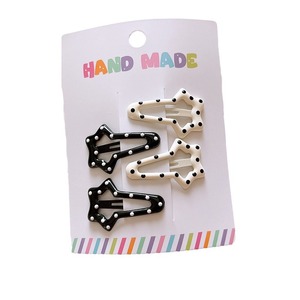 Nouvelles pinces à cheveux BB pour enfants, à pois, étoiles, polyvalentes, à motif de cœur, géométriques, pour cheveux cassés - Product Image 5