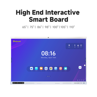 Tableau interactif intelligent 4K DLED QLED pour l'enseignement scolaire, tableau interactif intelligent, écran plat interactif