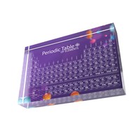 Acryl-Perioden system mit gedruckten Elementen Desktop Lucite Chemical Periodic Table Block für Chemie liebhaber