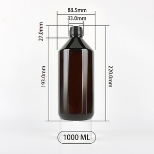 Bouteille d'eau cosmétique Pure Dew à bonne étanchéité avec bouchon PP, pulvérisateur à pompe à épaule oblique foncé, type de fermeture hermétique, 250ml 500ml 1000ml - Product Image 3