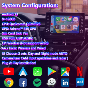 Interfaz Multimedia de Video Lsailt Android para Toyota Camry Hybrid XSE XLE SL <span class=keywords><strong>SE</strong></span> XV70 2021-2024 - Product Image 3