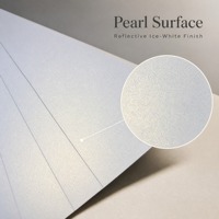 Single Side Quick Dry Ice White Pearlescent High-end Recyclable Paper for Gift Wrapping Card Making Packaging Printing