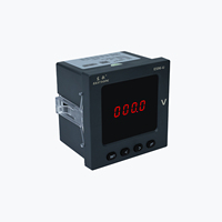 EASTSONG ES96-U Voltímetro Digital de CA Monofásico de 96 mm con LED Rojo, 100V 220V 380V, Medidor de Voltaje de Panel, RS485 Modbus RTU, Clase IP65