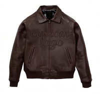 Veste d'hiver pour homme de haute qualité, en cuir imperméable, avec patch brodé personnalisé en chenille, style varsity