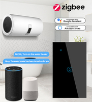 Interrupteur intelligent à commande à distance OCY Tuya, norme américaine, compatible avec les chauffe-eau, interrupteur tactile Zigbee, fonctionne avec Alexa et Google Home, interrupteurs muraux