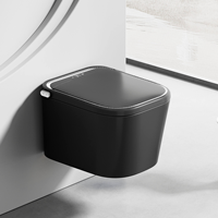 Toilette intelligente murale en céramique haut de gamme avec réservoir d'eau intégré, chasse d'eau automatique, bidet électrique et chauffage inclus